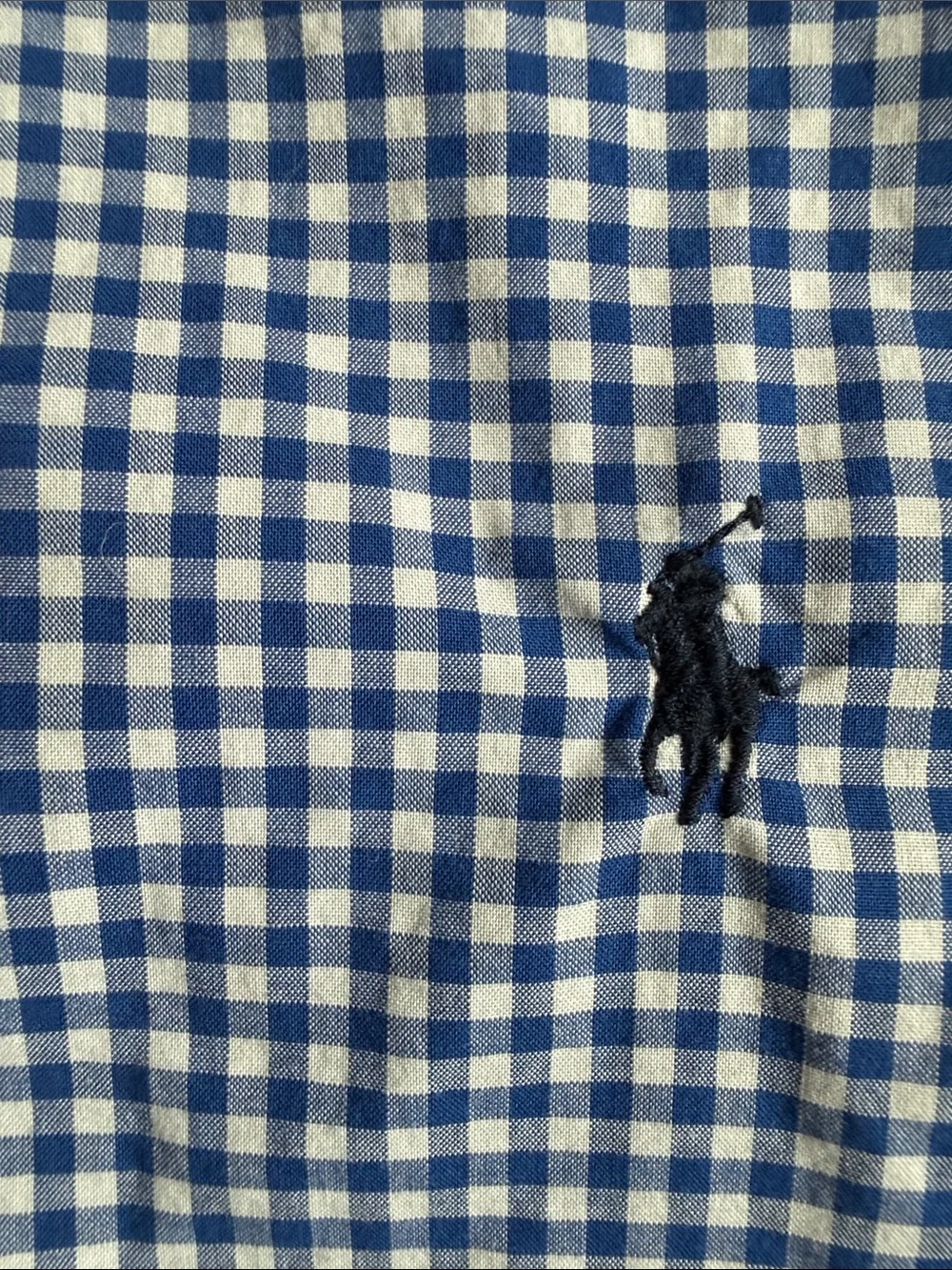 Polo Ralph Lauren Boys XL Long Sleeve Blue & White Gingham Button Down Shirt